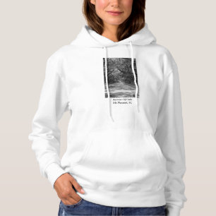 Avenue Of Oaks Grayscale Hoodie