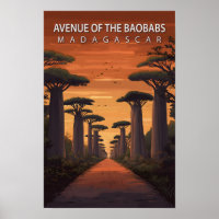 Avenue of the Baobabs Madagascar Art Travel