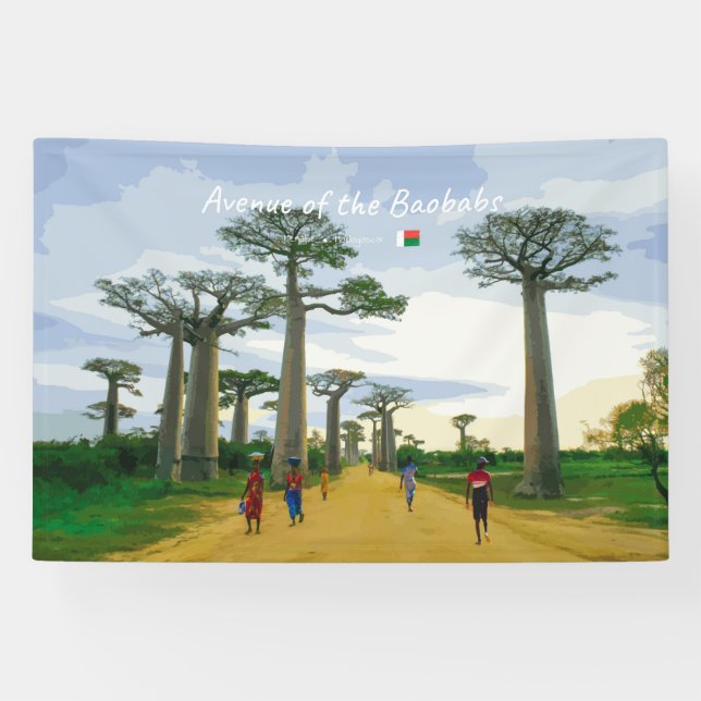 Avenue of the Baobabs, Madagascar - Landscape Banner (Horizontal)