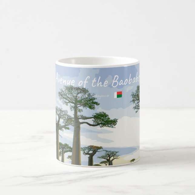 Avenue of the Baobabs, Madagascar - Landscape Coffee Mug (Center)