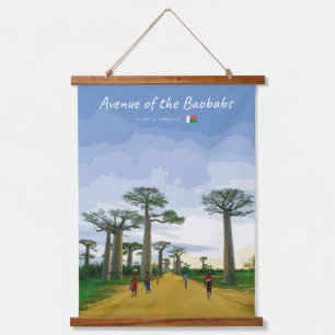 Avenue of the Baobabs, Madagascar - Landscape Hanging Tapestry