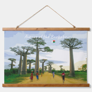 Avenue of the Baobabs, Madagascar - Landscape Hanging Tapestry