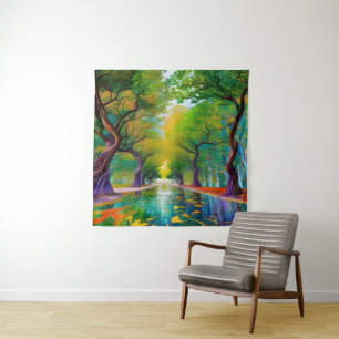 Avenue of Trees autumn leaves Tapestry