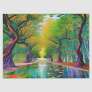 Avenue of Trees autumn leaves  Tissue Paper