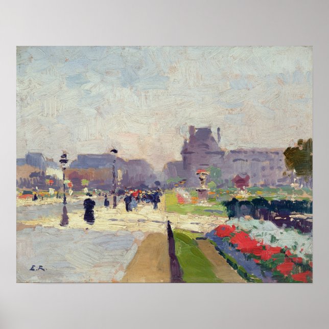 Avenue Paul Deroulede, Tuileries, Paris Poster (Front)