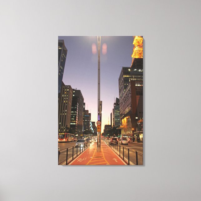 Avenue Paulista - São Paulo Canvas Print (Front)