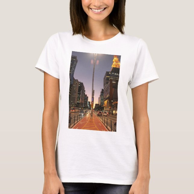 Avenue Paulista - São Paulo T-Shirt (Front)