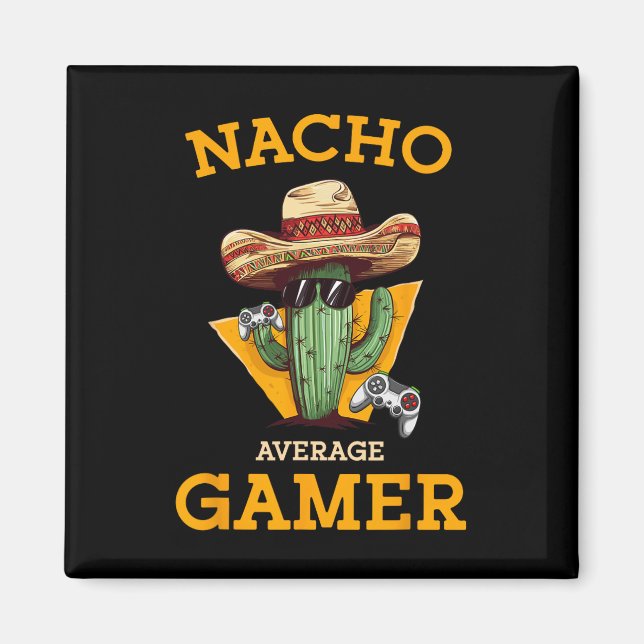 Average Gamer Video Game Player Funny Mexican Gami Magnet (Front)