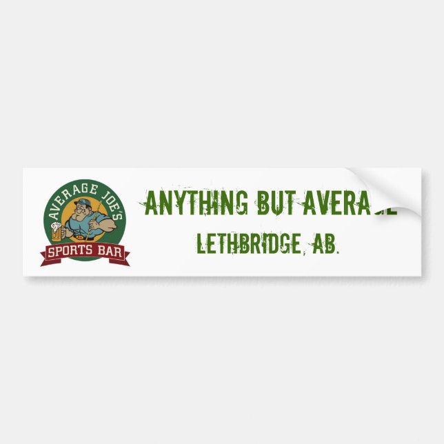 AVERAGE JOE STICKER (Front)