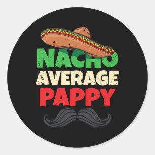 Average Pappy Daddy Fathers Day Pa American Dad Classic Round Sticker