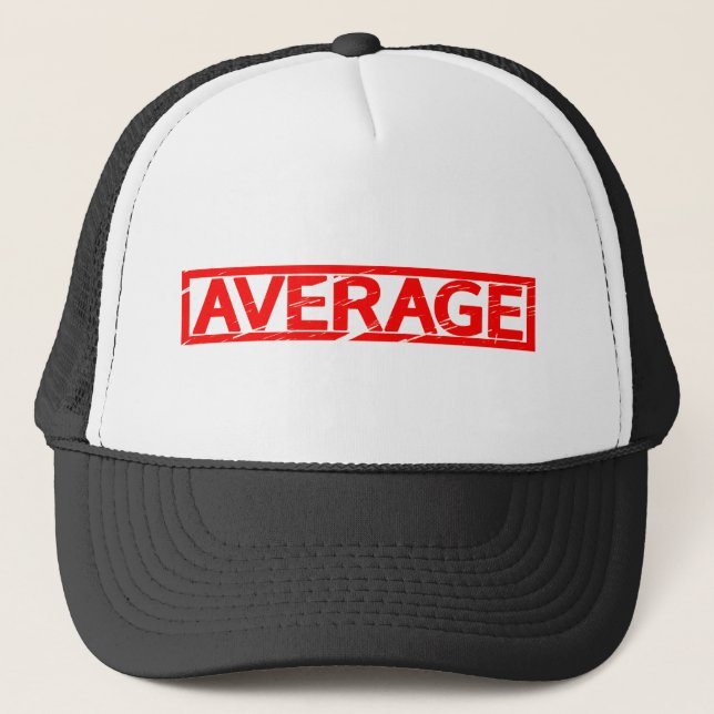 Average Stamp Trucker Hat (Front)