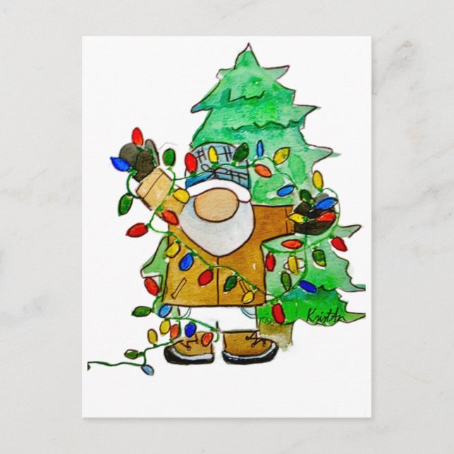 Average Tangled Gnome Postcard (Front)