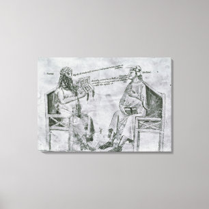 Averroes  in Conversation with Porphyry Canvas Print