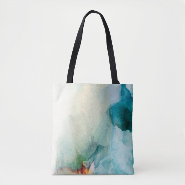 Aversion - Blue Watercolor Tote Bag (Front)