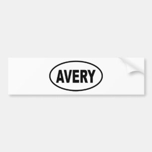 AVERY BUMPER STICKER