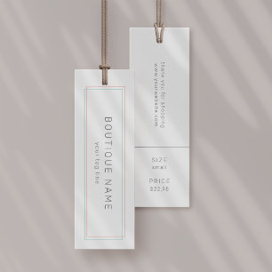 AVERY Coral Teal Hang Tag Clothing Label Price Tag