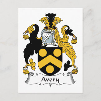 Avery Family Crest Postcard
