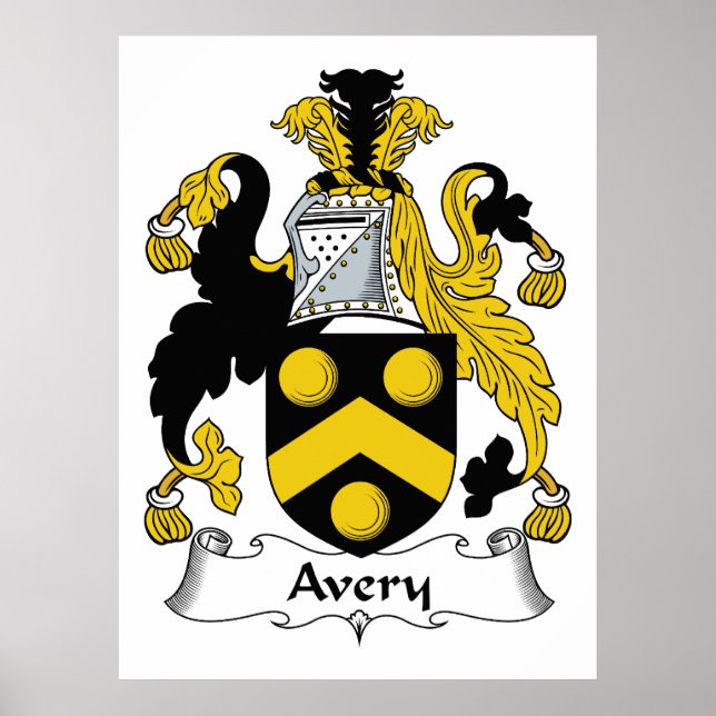Avery Family Crest Poster (Front)