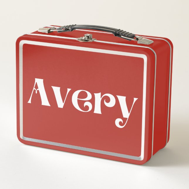 Avery Metal Lunch Box (Front)