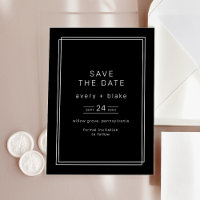 AVERY Modern Chic Wedding Save the Date