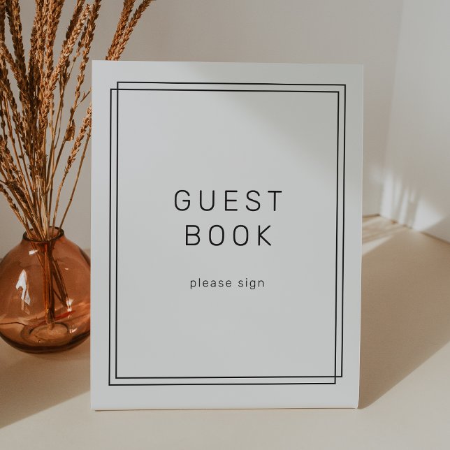 AVERY Modern Minimalist Wedding Guest Book Sign (AVERY Modern Minimalist Wedding Guest Book Sign)