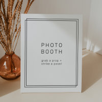 AVERY Modern Minimalist Wedding Photo Booth