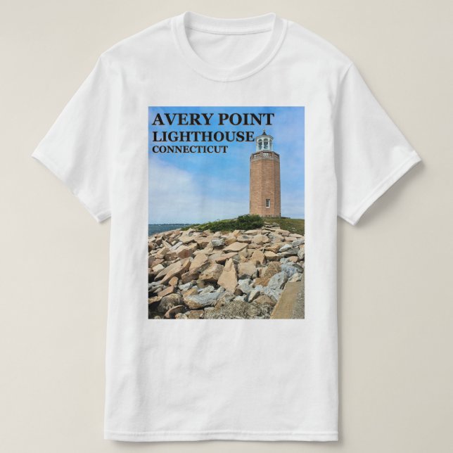 Avery Point Lighthouse, Connecticut T-Shirt (Design Front)