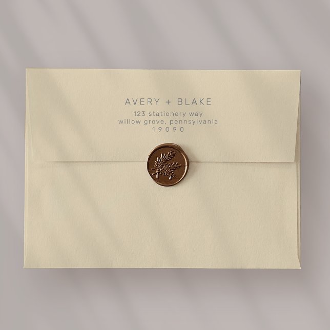 AVERY Simple Yellow Wedding Invitation Envelope (AVERY Simple Yellow Wedding Invitation Envelope)