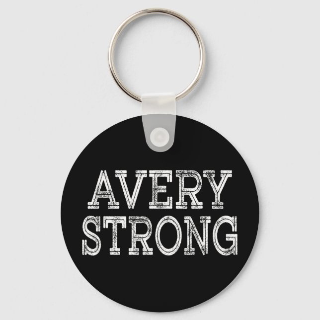 Avery strong squad family reunion last name team  key ring (Front)
