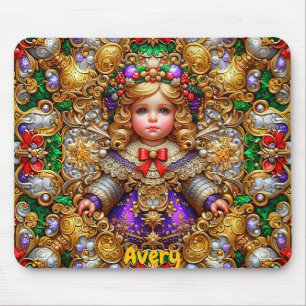 AVERY ~ Vintage Christmas doll ~ Mousepad