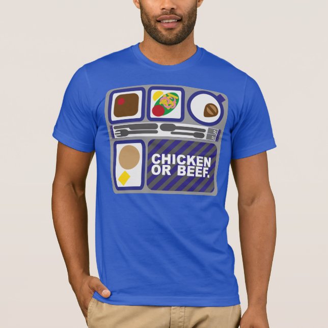 Avgeek - Chicken or Beef T-Shirt (Front)