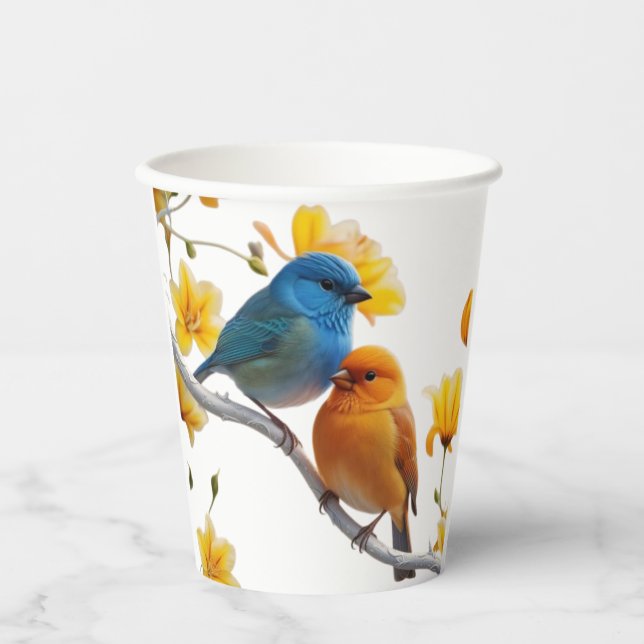 Avian Elegance: A Cup of Nature's Beauty (Front)