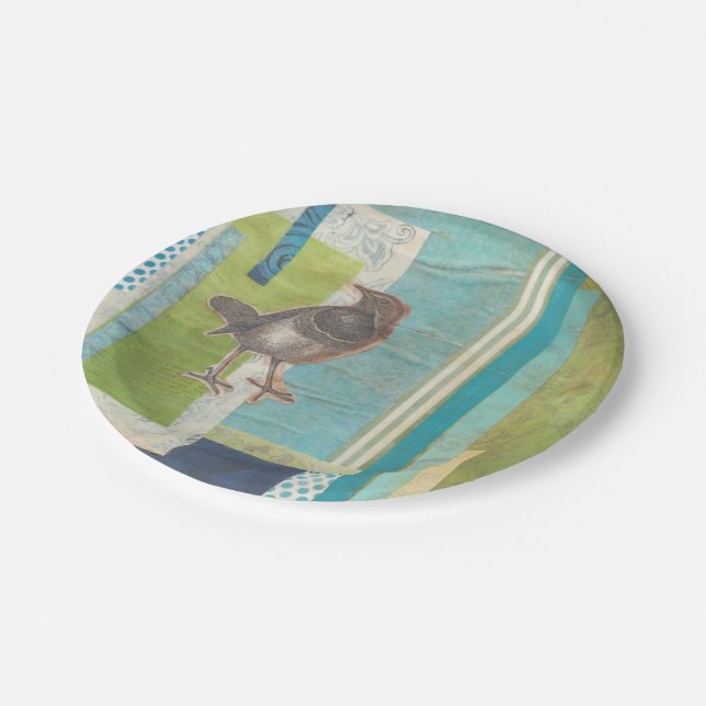 Avian Scrapbook I Paper Plate (Angled)