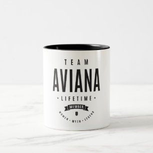 Aviana Personalised Name  Two-Tone Coffee Mug