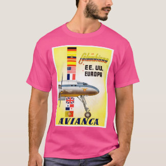 Avianca Of Columbia Vintage Worlds Oldest Airline T-Shirt