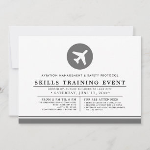 Aviaonics Training Event Minimal Invitation