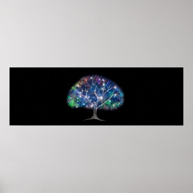 Aviary Art Rainbow Tree Poster (Front)