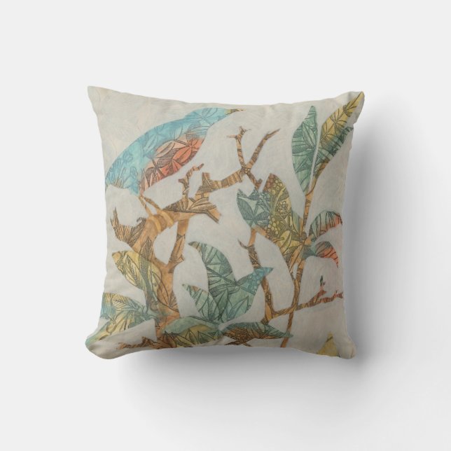 Aviary Collage I Cushion (Front)