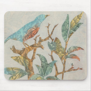 Aviary Collage I Mouse Pad