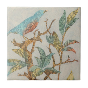 Aviary Collage I Tile