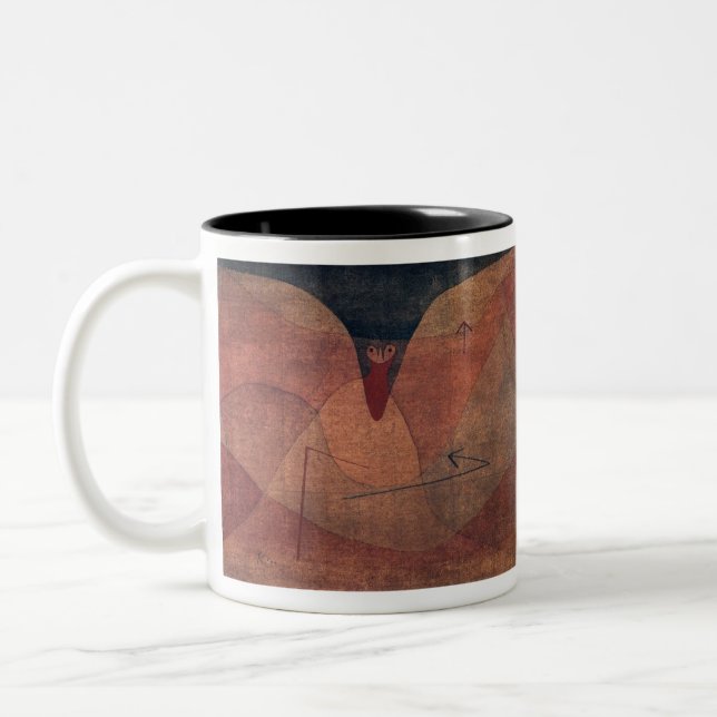 Aviatic Evolution (1934) by paul klee Two-Tone Coffee Mug (Left)