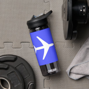 Aviation Aeroplane Plane Pilot Flying Sky Water Bottle