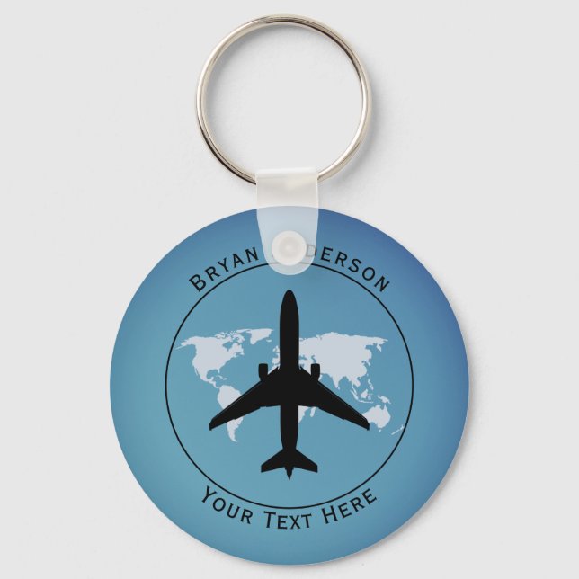 Aviation Aircraft Key Ring (Front)