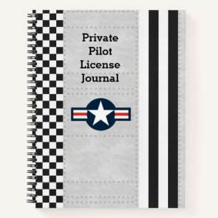 Aviation Aircraft Private Pilot Blank Or Lined Notebook