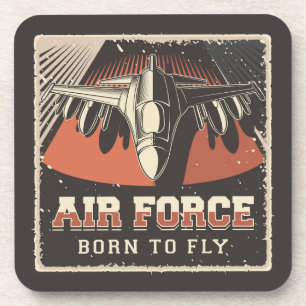 Aviation Airforce Throw Pillow Coaster