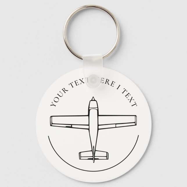 Aviation Airplane  Key Ring (Front)