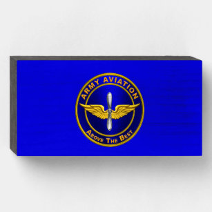 Aviation Army Veteran Wooden Box Sign
