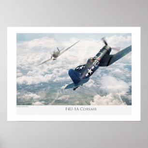 Aviation Artポスター「F4U Corsair」 Poster