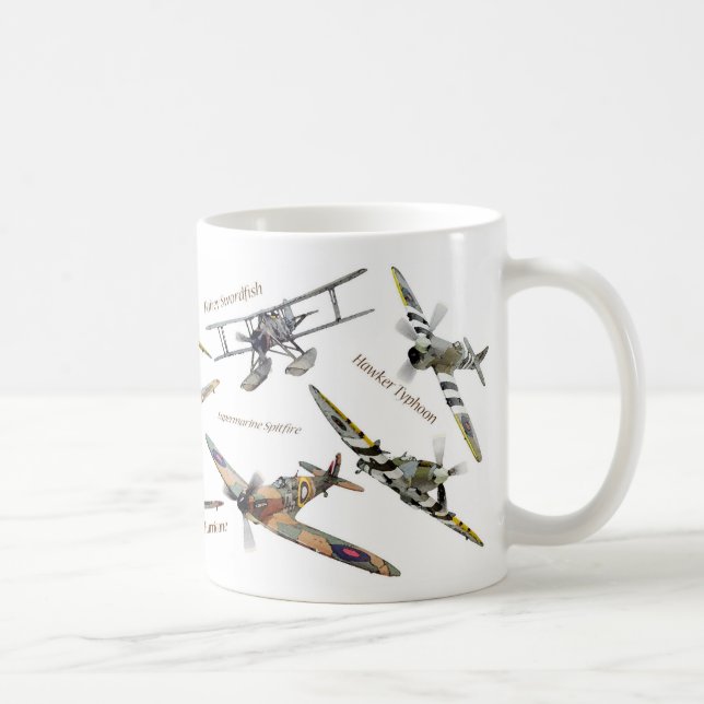 Aviation Art mug "A British fighters" (Right)