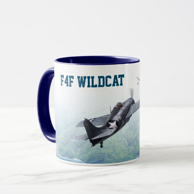 Aviation Art Mug "F4F Wildcat" (Front Left)
